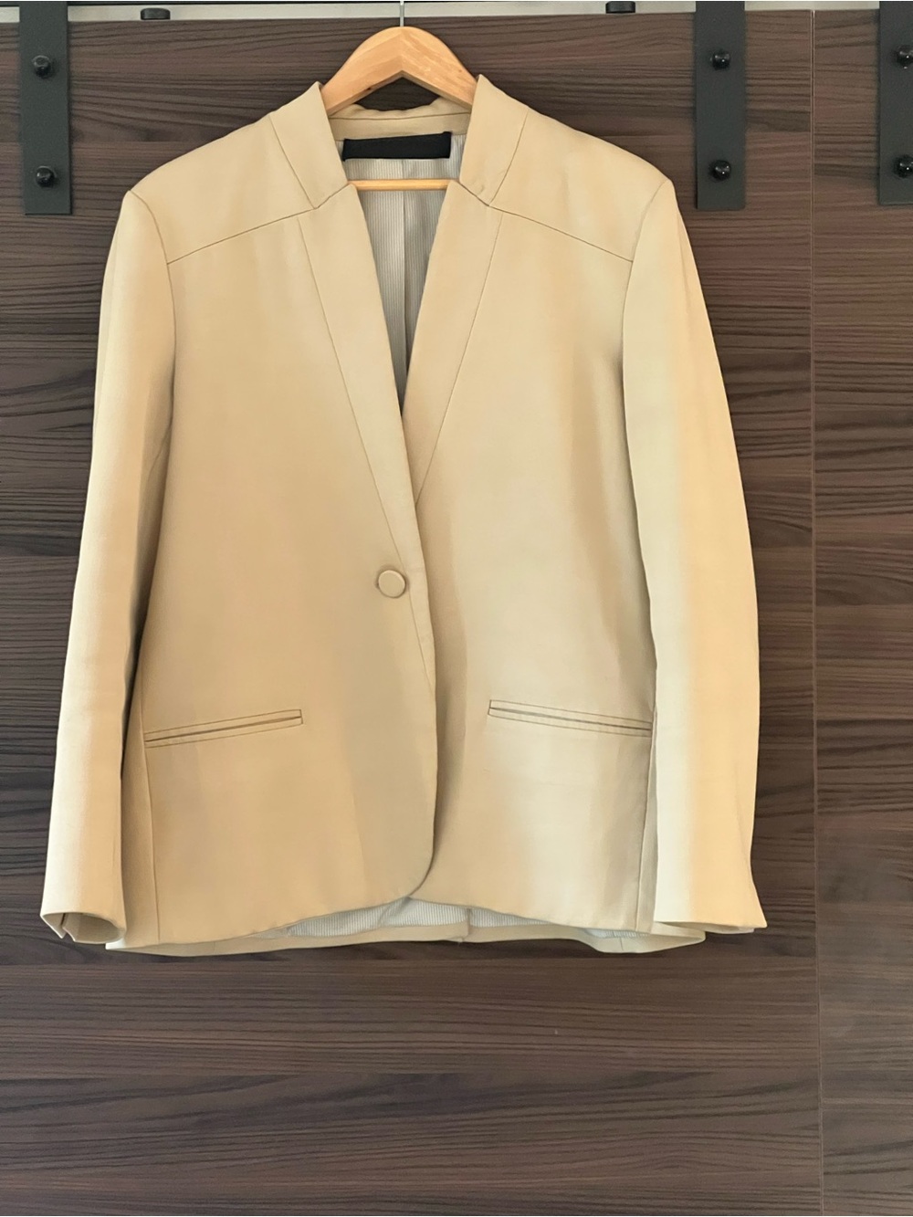 Jenni Kayne Single-Button, Tailored Blazer in Wheat.  SZ XL (10-12 US)